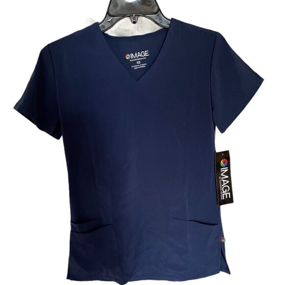 New with tags Scrub Image Top with Pockets, Scrubs, XS - Picture 1 of 3